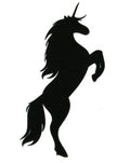 Unicorn Silhouette Tattoo Kawaii Harajuku Waterproof Body Art Stickers Removable