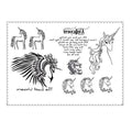 The Last Unicorn Tattoo Waterproof Body Art Stickers Removable