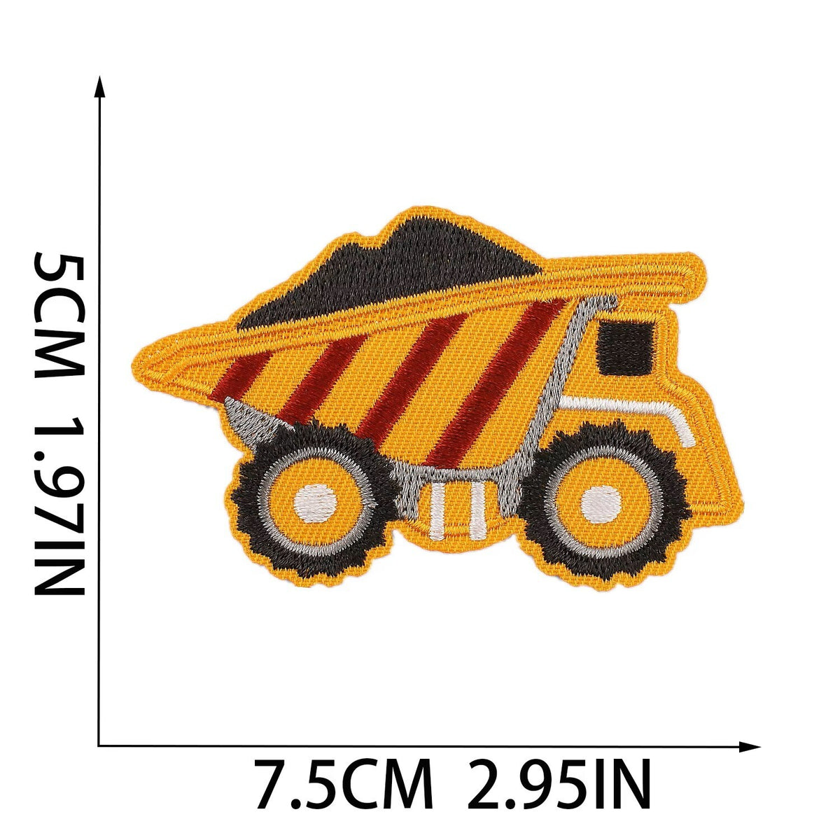 Vehicle Digger Crane Tractor Lorry Patches Iron on / Sew / Glue on Patch - 8