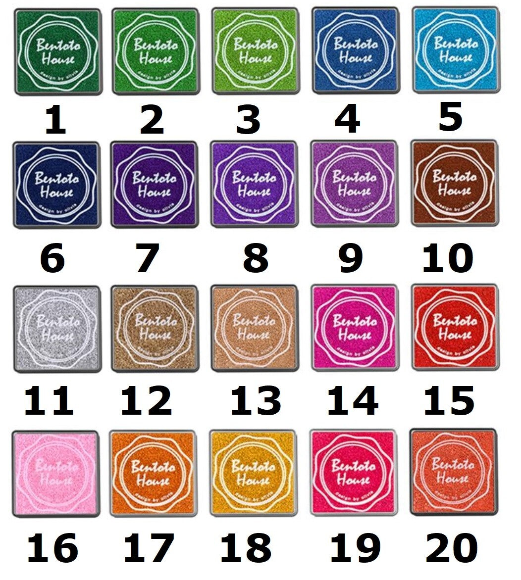 Craft Pigment Ink Pad for Paper Wood Fabric Scrapbook 20 colours - Size 4x4cm - 13. Sand Brown