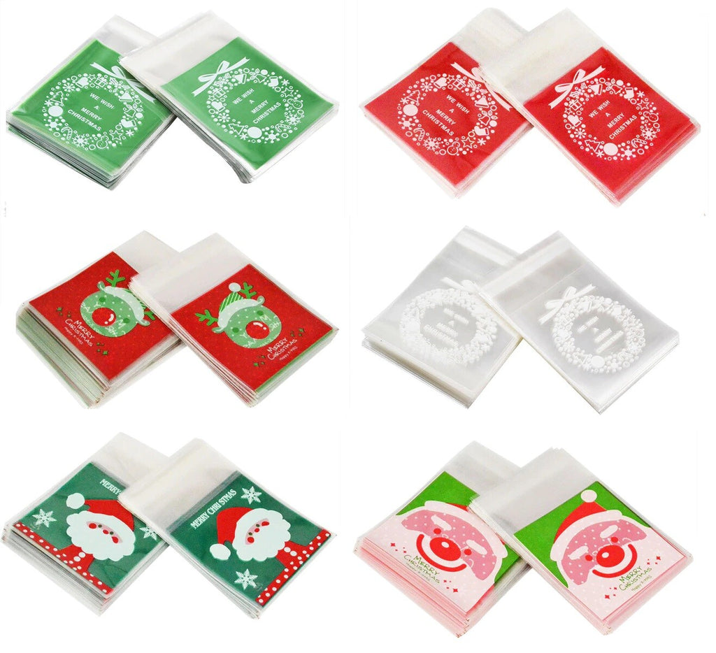 Christmas Sweet Candy Craft Money Jewellery Mini Gift Bags - Self Seal Bags