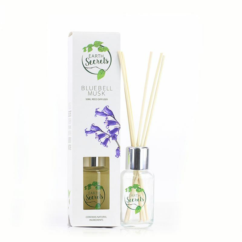 Ashleigh & Burwood Earth Secrets Reed Diffuser Boxed Home Scented Gift - Bluebell Musk