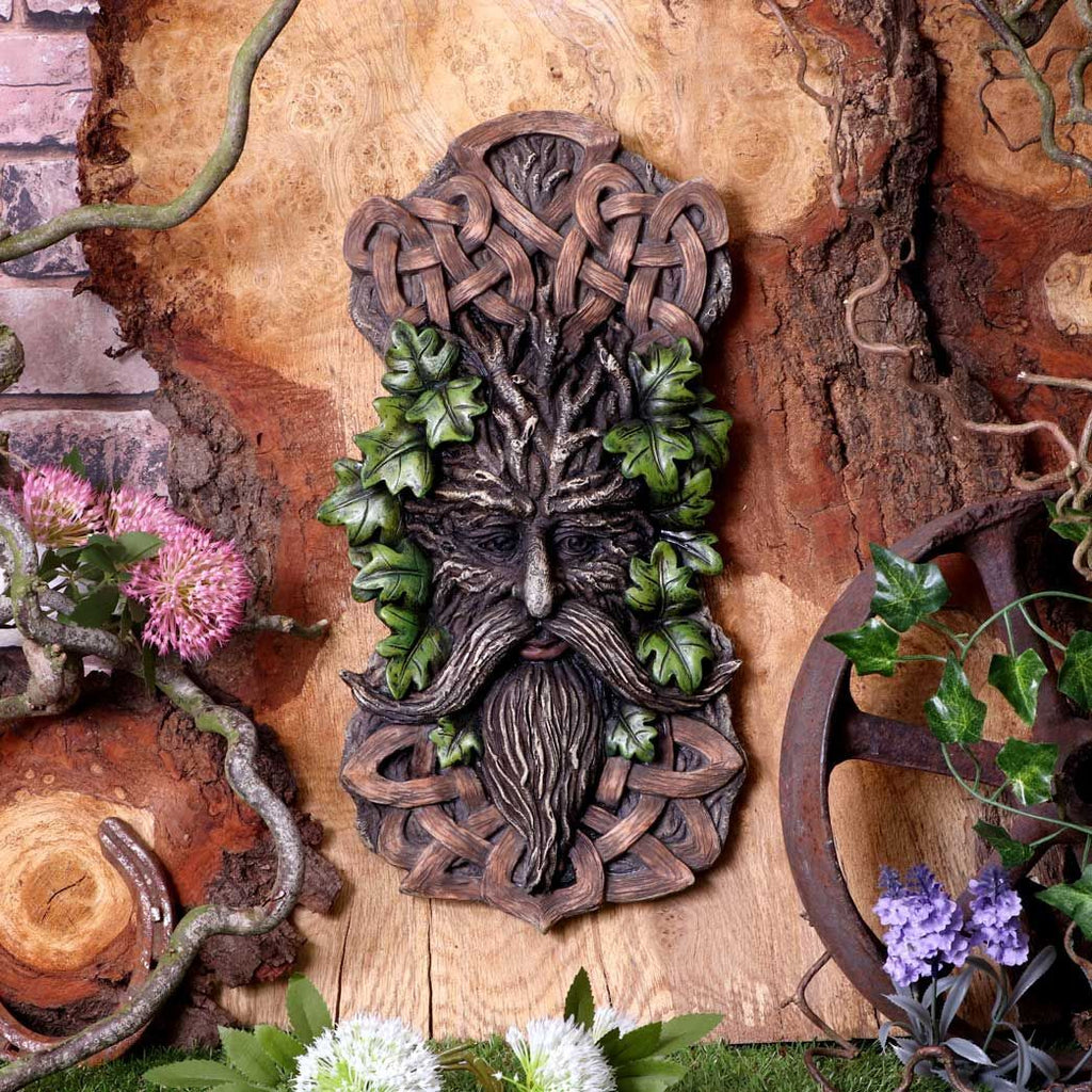 Green Man Wall Plaques Wall Art Garden Decor Tree Spirit Man Of The Forest Pagan