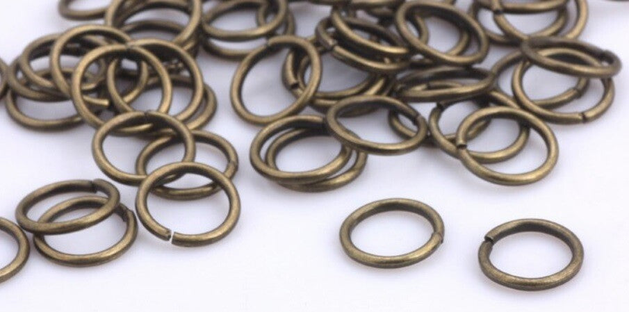 Antique Bronze Jump Rings Split Ring Connectors Jewellery Connector - Many Sizes