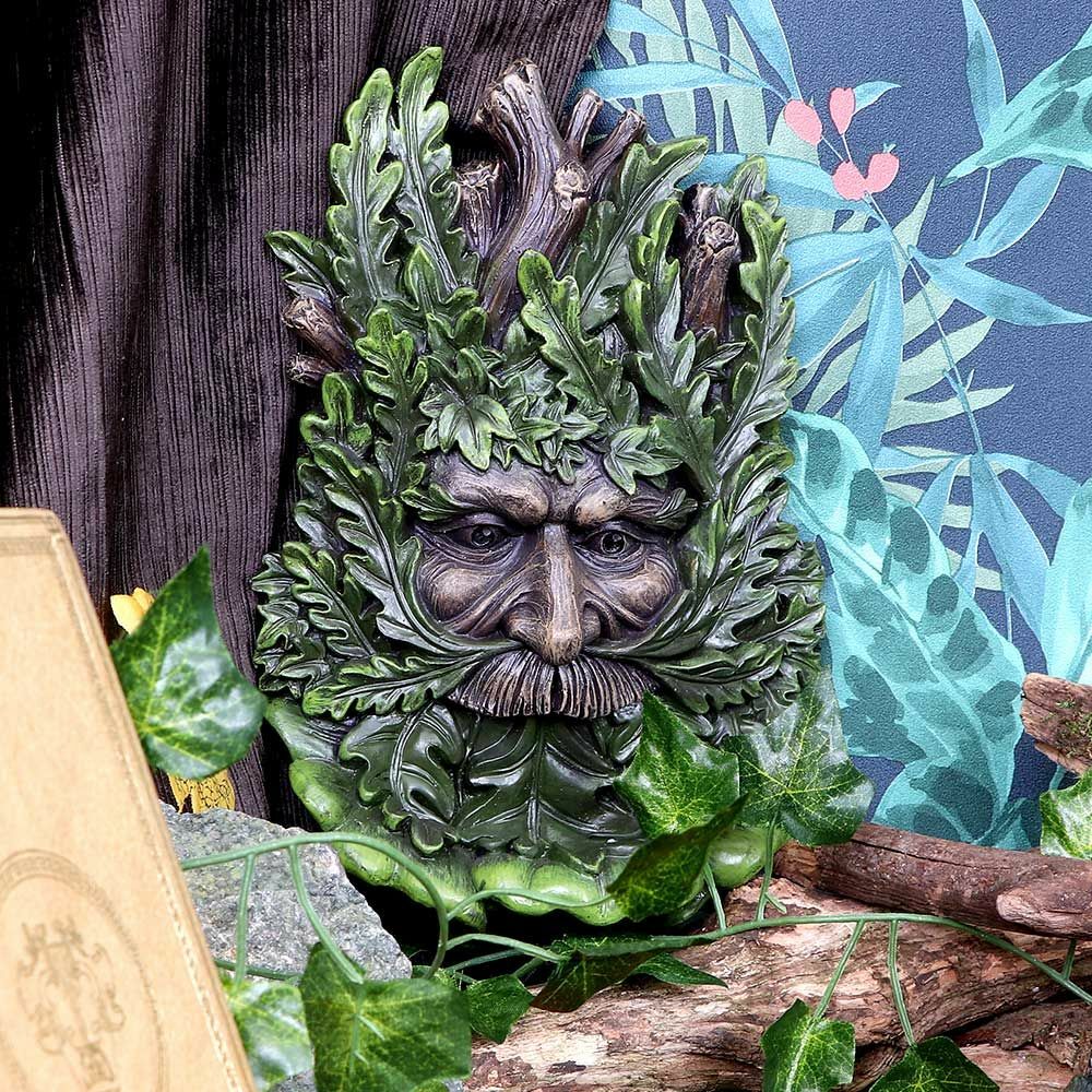 Green Man Wall Plaques Wall Art Garden Decor Tree Spirit Man Of The Forest Pagan