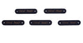 Handmade Wooden Tag Buttons Mixed Designs Craft Gift Tags Scrapbook 10/25/50/100 - Long Black
