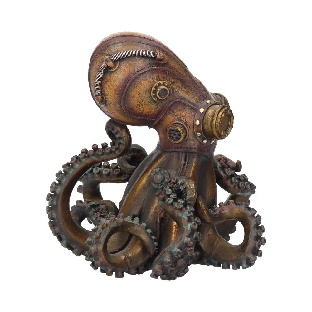 Steampunk Octopus Figurine - Octo Steam Kraken Octopus - Nemesis Now - 15cm