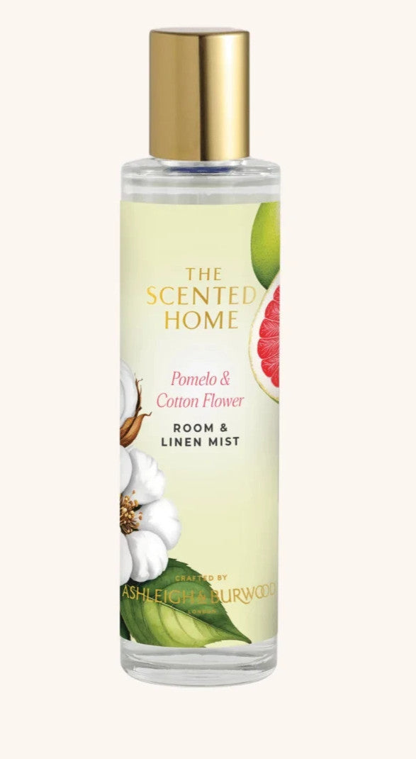 Ashleigh & Burwood Room & Linen Spray Refresher Home Fragrance 100ml - Pomelo & Cotton Flower 100ml