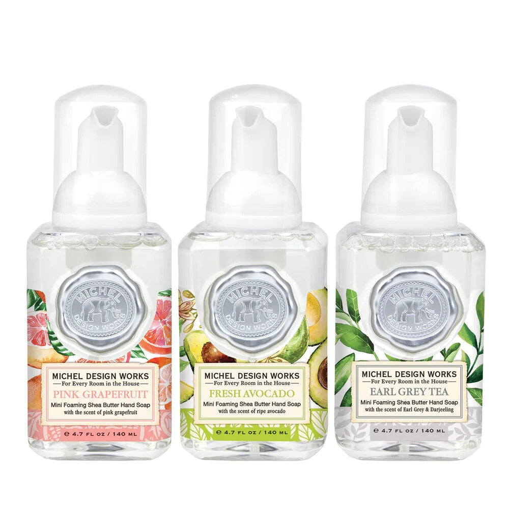 Michel Design Works Foaming Hand Soap Hand Wash 530ml - Trio Minis Grape, Avo, Earl
