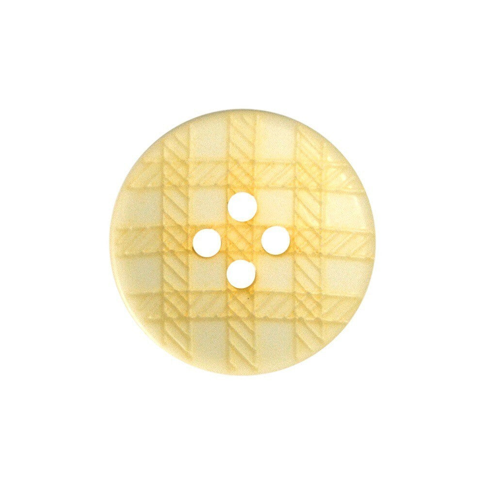 Eco Recycled Check Gingham Buttons Blue Pink Baby Knitting - 11.5mm, 15mm, 20mm - Cream
