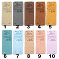 Bee Faux Suede Leather Labels Made with Love Clothing Tag Label Tags 2x5cm - Design 1
