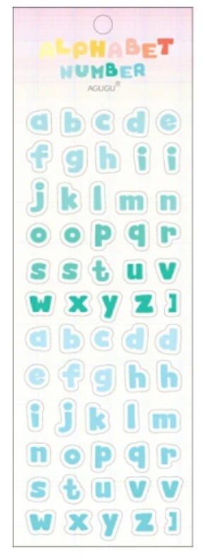 Self Adhesive Colourful Letters Number Alphabet Letter Numbers Craft Scrapbook - Alphabet Design 7