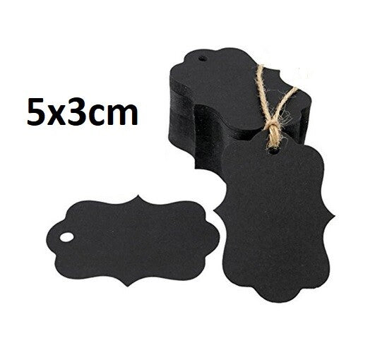 Handmade with Love Thank You DIY Craft Paper Tag Tags Gift Celebration - Blank Regency Black