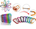 D Ring Carabiner Aluminium Snap Key Clip Keyring Tough Durable Spring Clip