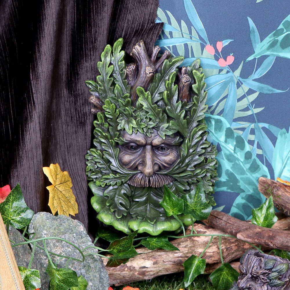 Green Man Wall Plaques Wall Art Garden Decor Tree Spirit Man Of The Forest Pagan