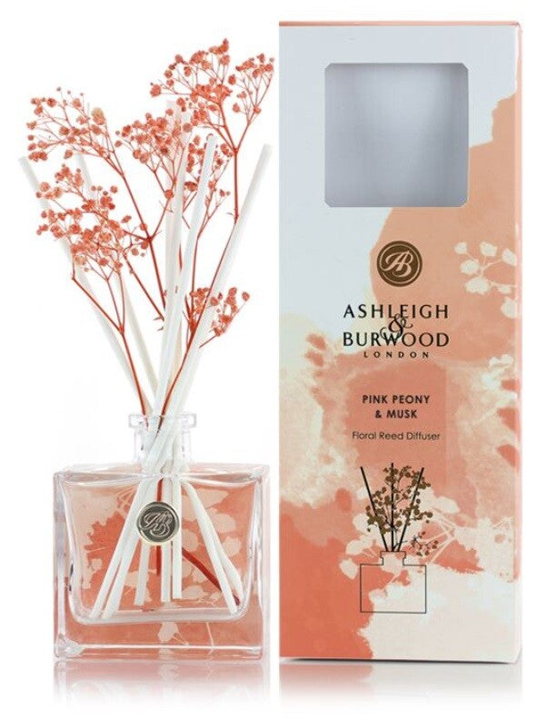 Ashleigh & Burwood Life in Bloom Reed Diffuser or Refill Scented Home Gift - Diffuser - Pink Peony & Musk