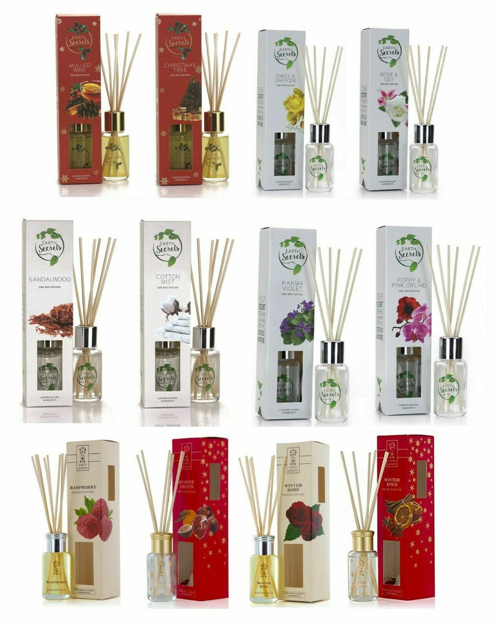 Ashleigh & Burwood Earth Secrets Reed Diffuser Boxed Home Scented Gift