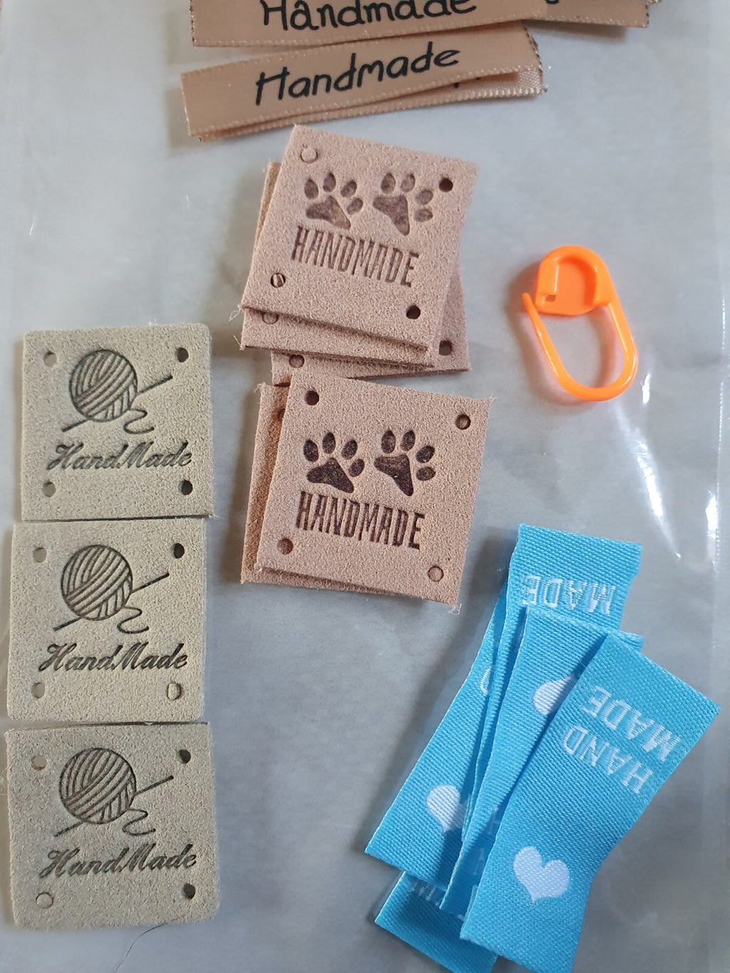 Fabric Labels 'Handmade' Hand Made Sew On Craft Clothing Label Tags 50x10mm #2