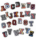 3D Varsity Letter Patch Patches Sew On Embroidered Customise Clothing Alphabet