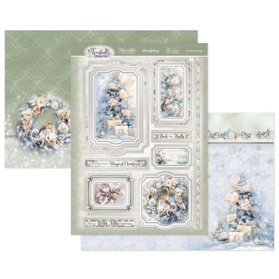 Hunkydory Christmas Card Making Kits Festive Xmas Luxury Topper Set Pack Toppers - Christmas Magic