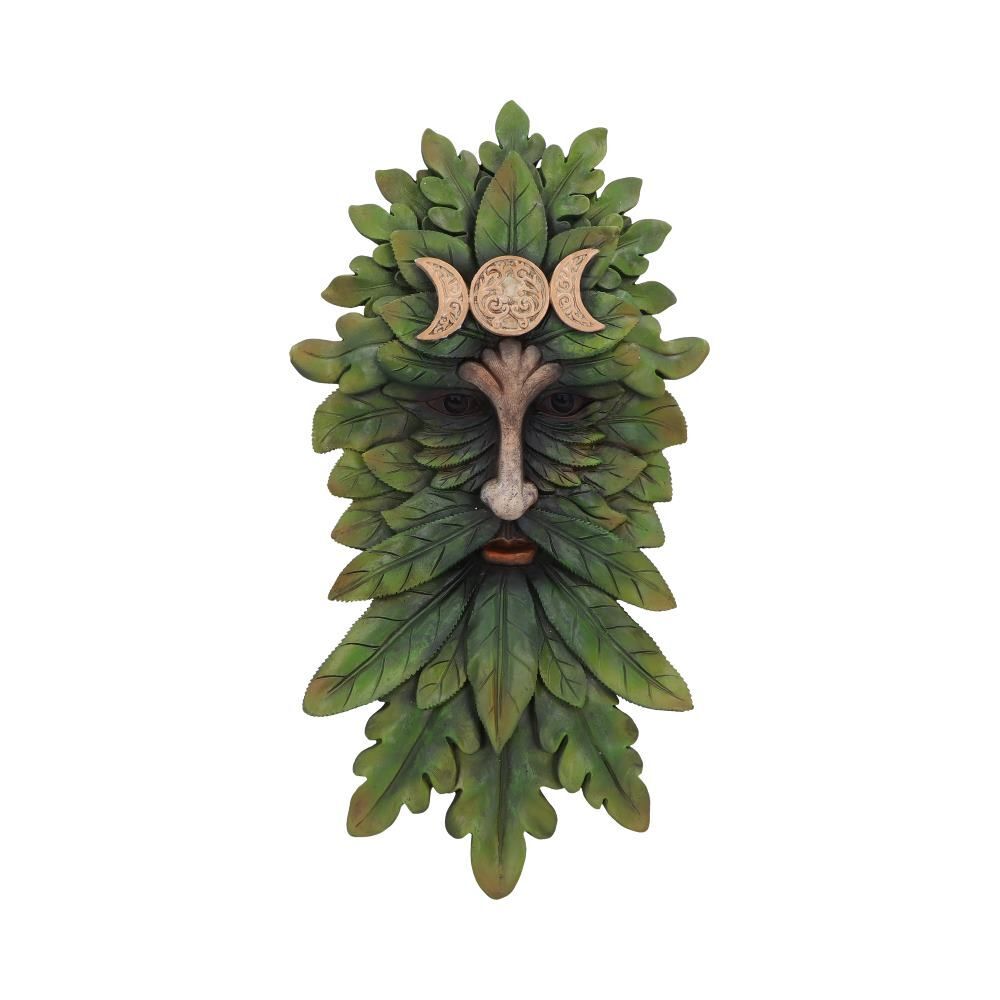 Green Man Wall Plaques Wall Art Garden Decor Tree Spirit Man Of The Forest Pagan - Ardan 42.7cm