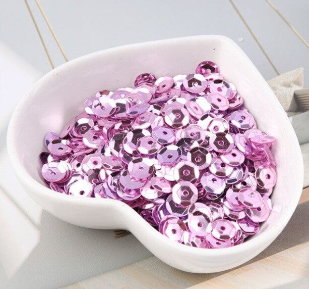 550 / 1200 Round 5mm Loose Sequin Sewing Trim Costume Sequins Craft - 36 COLOURS - Lilac