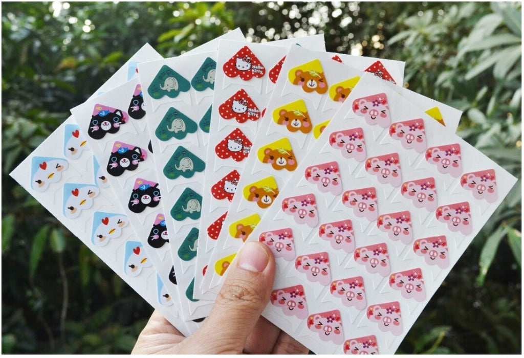 24 Animal Self Adhesive Baby Craft Photo Album Frame Corner Protector Stickers