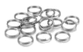 6mm Rhodium Keyring Split Rings Key Chain Craft Jewellery Ring Links