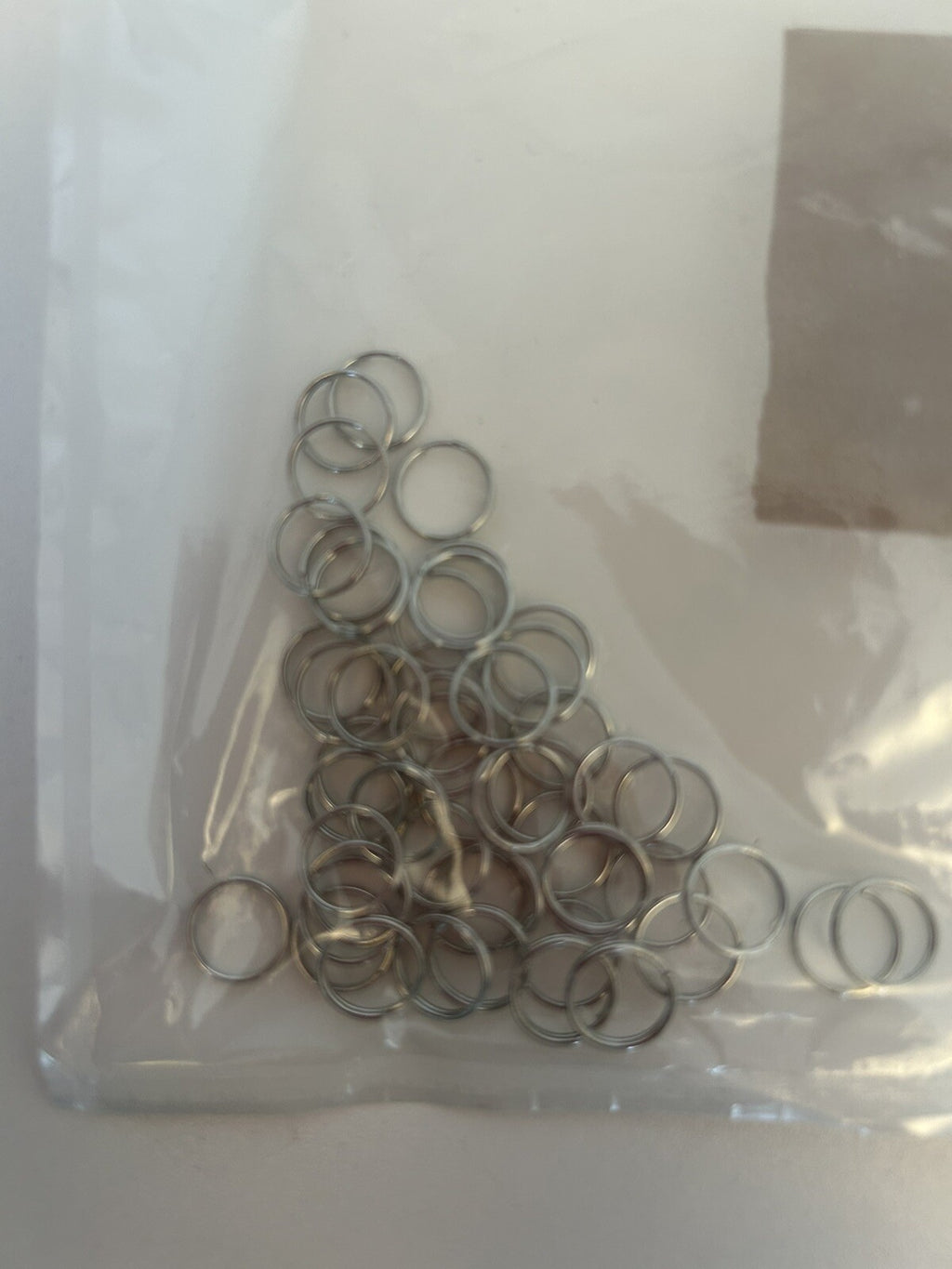 Rhodium Keyring Split Rings Key Chain Craft Jewellery Links Various Sizes 4-20mm