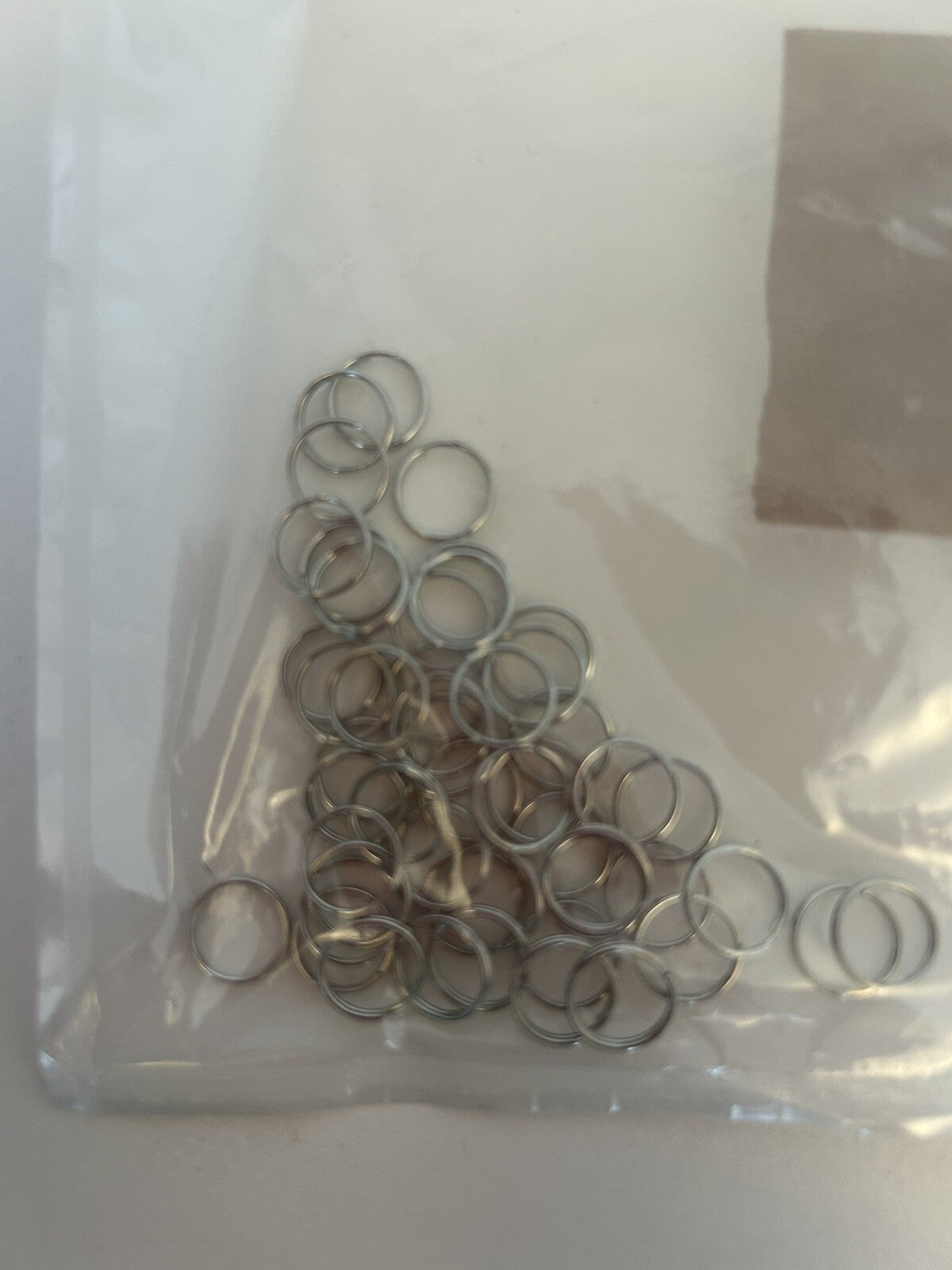 Rhodium Keyring Split Rings Key Chain Craft Jewellery Links Various Sizes 4-20mm