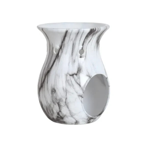 Aroma Marble Wax Melt Burner Oil Burners Marbled Free UK Delivery - Noir Marble
