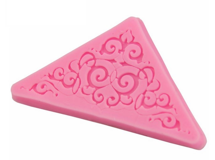 Sugar Lace Edible Regency Scroll Design Silicone Embossing Impression Mould Cake