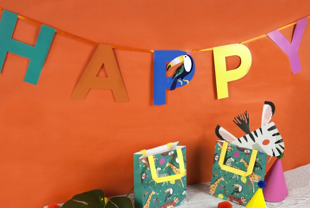 Party Animals Napkins Plates Tiger Giraffe Kids Party Jungle Table Decorations
