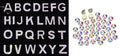 Crystal Sparkle Rhinestone Letter Patch Patches Iron on Alphabet Hotfix Gems - AB Crystal