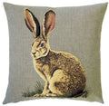 Forest Animals Owl Squirrel Hedgehog Hare Tapestry Cushion Covers 18" x 18" - Hare
