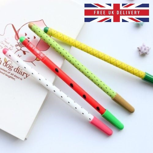 Fruit Design Gel Pen Pens Stationery Pineapple Watermelon School Office Kawaii