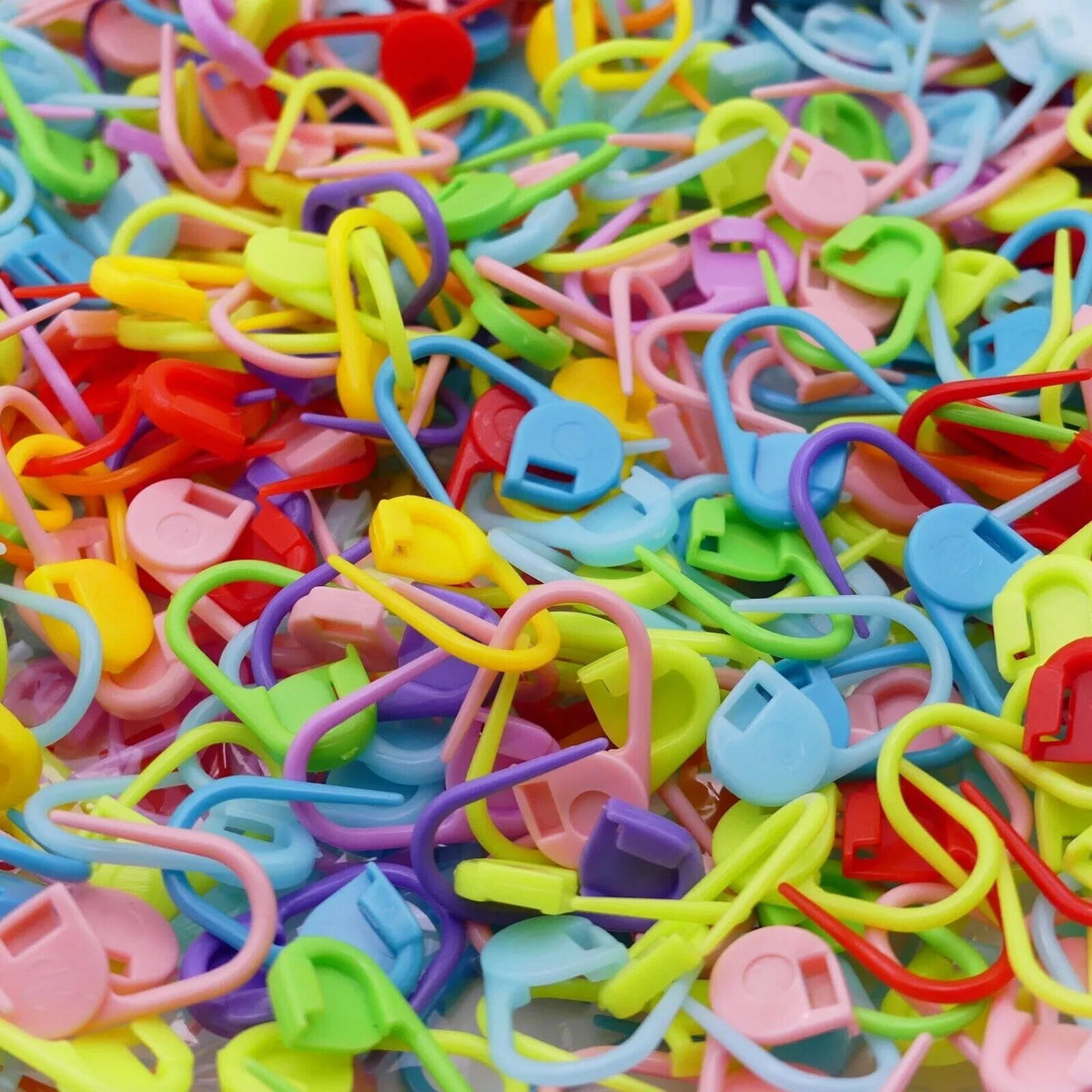 Mixed Plastic Stitch Marker Clips Locking Needle for Knitting Sewing Crochet