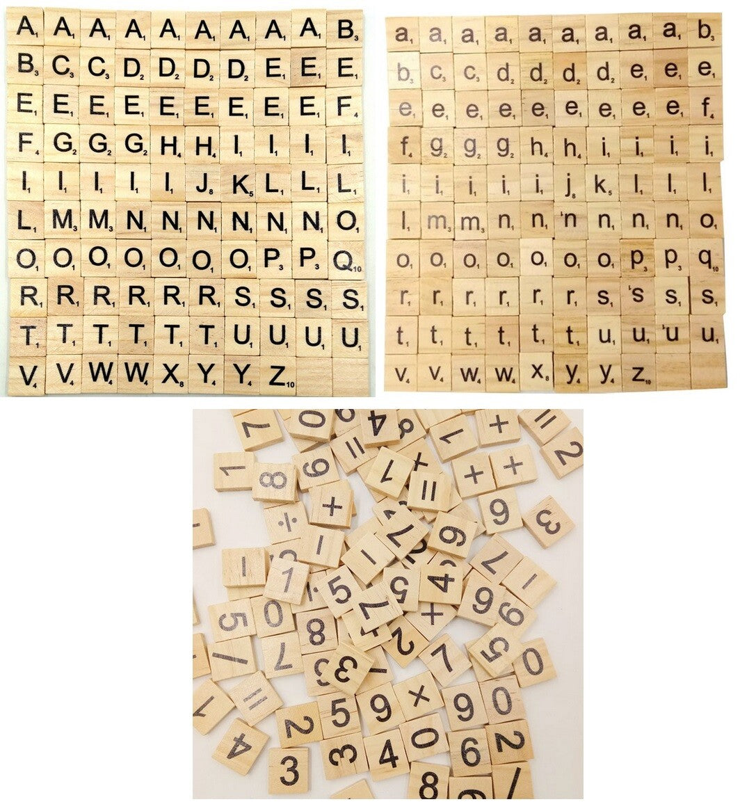 Individual Tiles Letters Alphabet Scrabble Wooden Craft Wood Message Tile Words