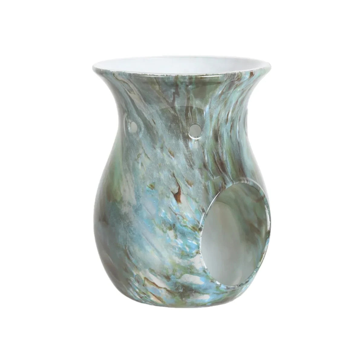 Aroma Marble Wax Melt Burner Oil Burners Marbled Free UK Delivery - Jade Marble