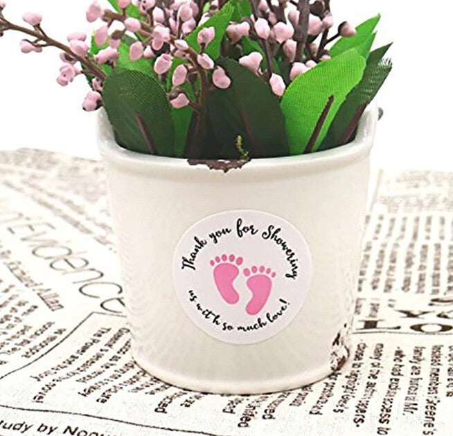 Baby Shower Sticker Boy Girl Gift Present Seal Stickers Labels 2.5cm