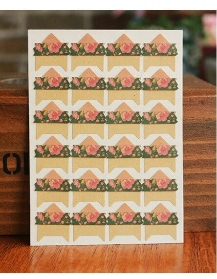 24 Piece Rose Self Adhesive Photo Album Corner Protector Stickers Scrap Book - 4