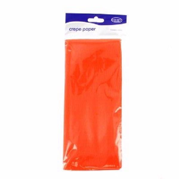 Crepe Paper Sheets 1.5 Meter x 50cm Party Decorations Craft Paper Roll Streamer - Orange