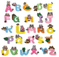 Animal Cartoon Kids Letter Patch Iron or Sew on Alphabet Embroidery Customise