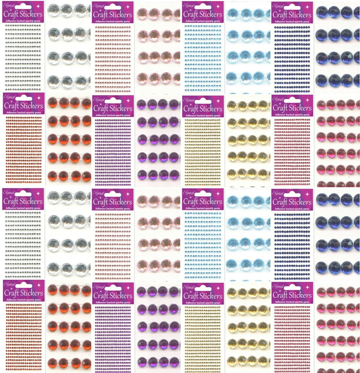 3D Stickers Craft Pearl Dots Sparkly Glitter Gem Craft Card Craft Self Adhesive