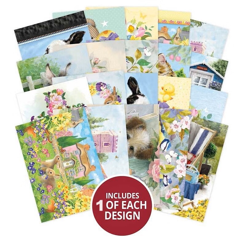Hunkydory Little Books 20/24/25 Pack - Christmas Birthday Card Making Scrapbook - Hello Spring