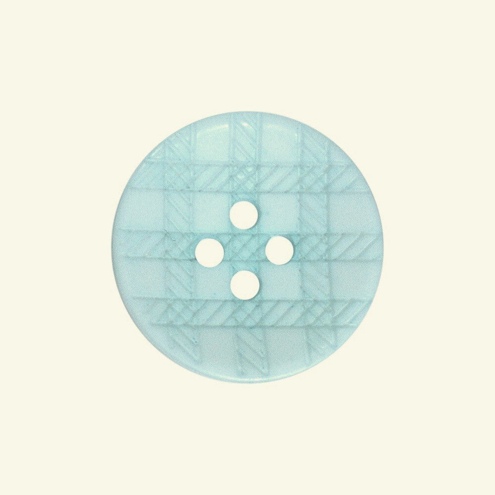 Eco Recycled Check Gingham Buttons Blue Pink Baby Knitting - 11.5mm, 15mm, 20mm - Pale Blue
