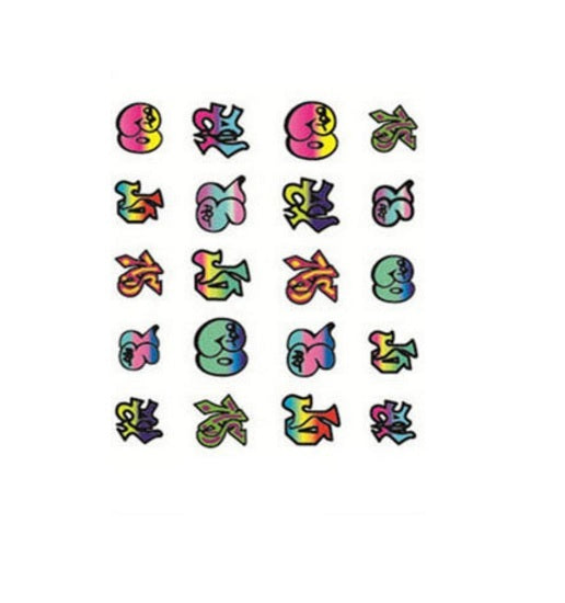 Nail Art Decals - Unicorn Cartoon Cute Water Transfers Kawaii Harajuku - Graffiti