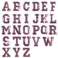 Pink Sequins Varsity Letter Patch Iron or Sew on Alphabet Customise Clothing 5cm