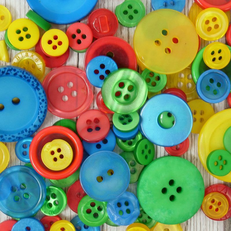 Jar of Buttons Assortment Button Button It! Craft Scrapbook Cardmaking Hunkydory
