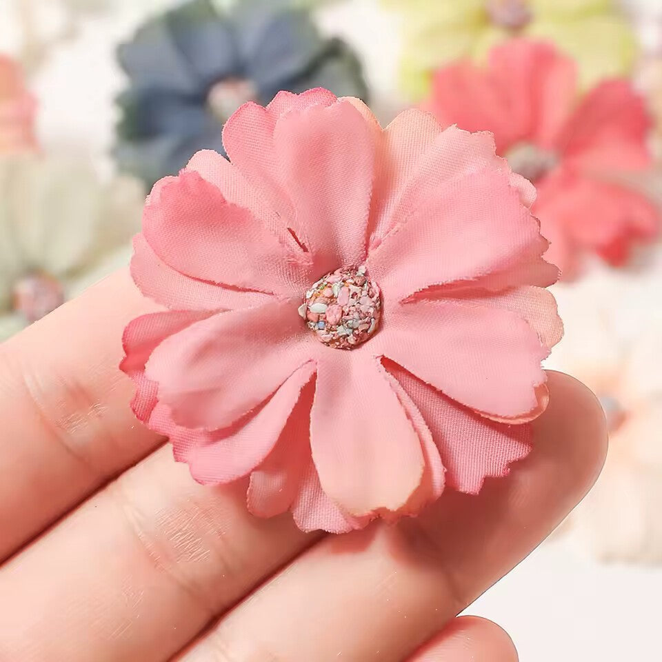 Daisy Blossom Flower Heads Synthetic Flowers Faux Silk Home Wedding Craft 4.5cm
